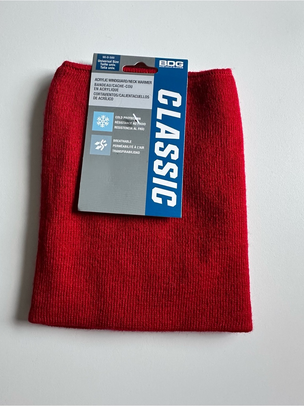 BDG Red Acrylic Turtleneck Neck Warmer